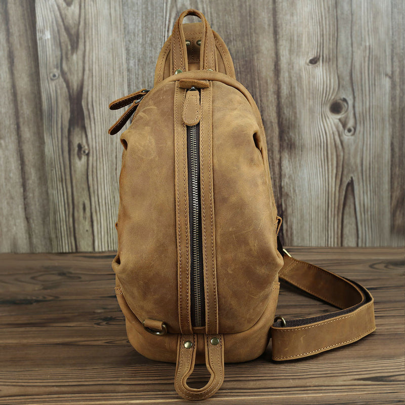 Large-Capacity First Layer Cowhide Bag Retro