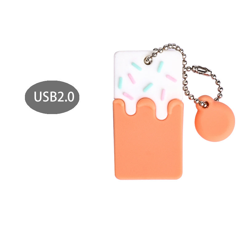 Small Cake Point Mini Girl Cute Anti-Loss Pendant Mobile U Disk