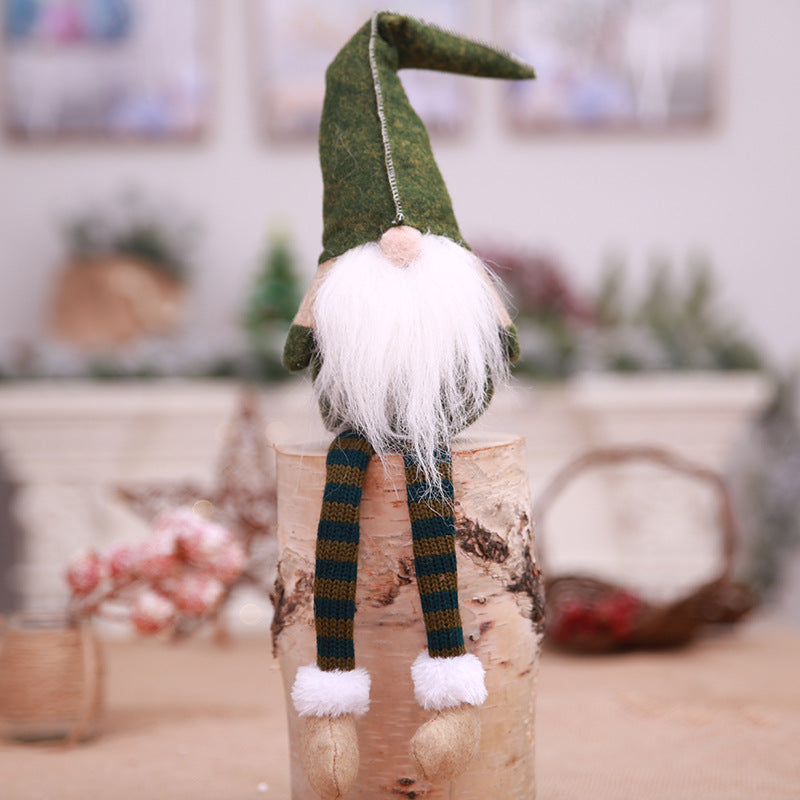 Snowflake Knitted Hat Forest Old Man Doll Ornaments