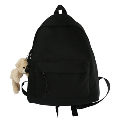 Mori Canvas Backpack Simple Style School Bag