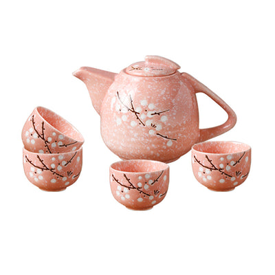 Japanese Ceramic Tea Set Set for Household Use