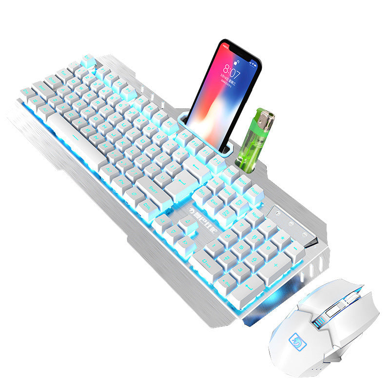 Xinmeng 670 Wireless Charging Keyboard and Mouse Set Game Luminous Keyboard and Mouse Set Cross-Border Ebay Amazon