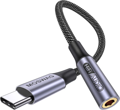 Adattatore Jack per Cuffie USB C a 3.5Mm, Adattatore Audio USB C a Cavo Dongle Aux per Samsung Galaxy S22 S21 S20 Ultra S20 + Nota 20 10 S10 S9 Plus, Pixel 4 3 2 XL, Ipad Pro E Altro Ancora