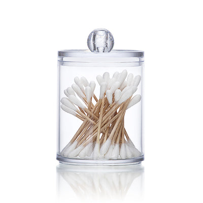 Household Transparent round Cotton Swab Box