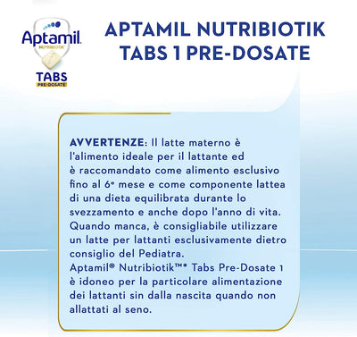 Nutribiotik Latte Di Proseguimento in Tabs Pre-Dosate Dai 6 Ai 12 Mesi, Confezione Da 21 Bustine (105 Tabs Pre-Dosate)