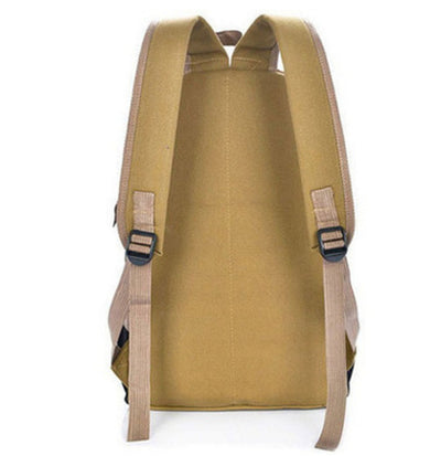 2021 Korean Men'S Leisure Canvas Bag Retro Fashion School Computer Backpack