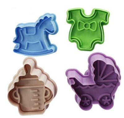 3D Cookie Cutters Cookie Stamp Cake Decoration Mould Baby Set