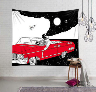 Astronaut Spaceman Background Cloth