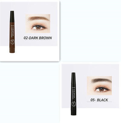 Four-Headed Eyebrow Pencil Long-Lasting No Blooming