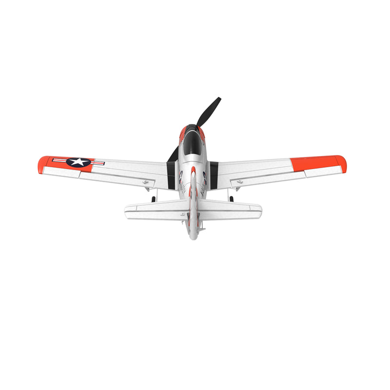 Mini T-28 Trojan 761-9 EPP 400Mm Wingspan 2.4G 6-Axis Gyro RC Airplane Trainer Fixed Wing RTF Mode 2 One Key Return for Beginner Two Batterries/Three Batterries