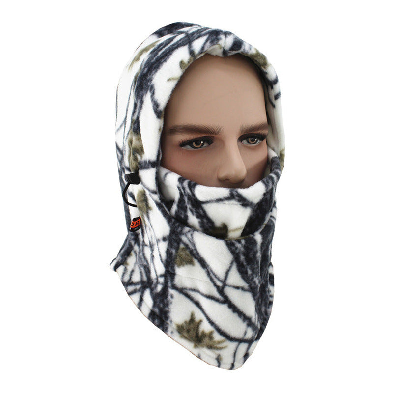 Outdoor Camouflage Multifunctional Fleece Hood