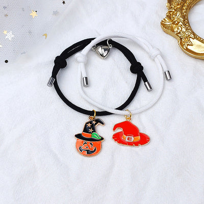 New Love Magnet Attracts a Pair of Halloween Lovers Bracelets