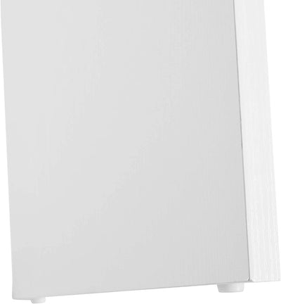 Scrivania Angolare Con Libreria Scaffale in Legno Bianco, Tavolo Da Pranzo per Computer Con Rotazione a 180°, 173X39.8X74 Cm