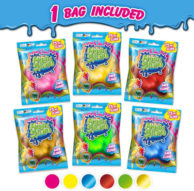 Magic Slime Foil Bag 75Ml, Borsa Di Slime per Bambini, Slime Magico in Una Borsa - Diverse Colore, Assortito, 18583