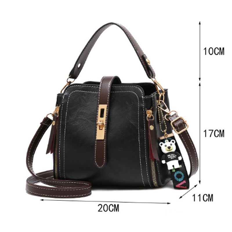 Fashion PU Leather Handbags Small Flap Crossbody Shoulder Messenger Bags Women Vintage Purse Bags