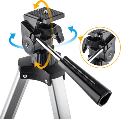 Telescopio, Apertura 70 Mm, 400 AZ, Rifrazione Astronomica per Bambini E Principianti Telescopio Da Viaggio Adulto D-70400