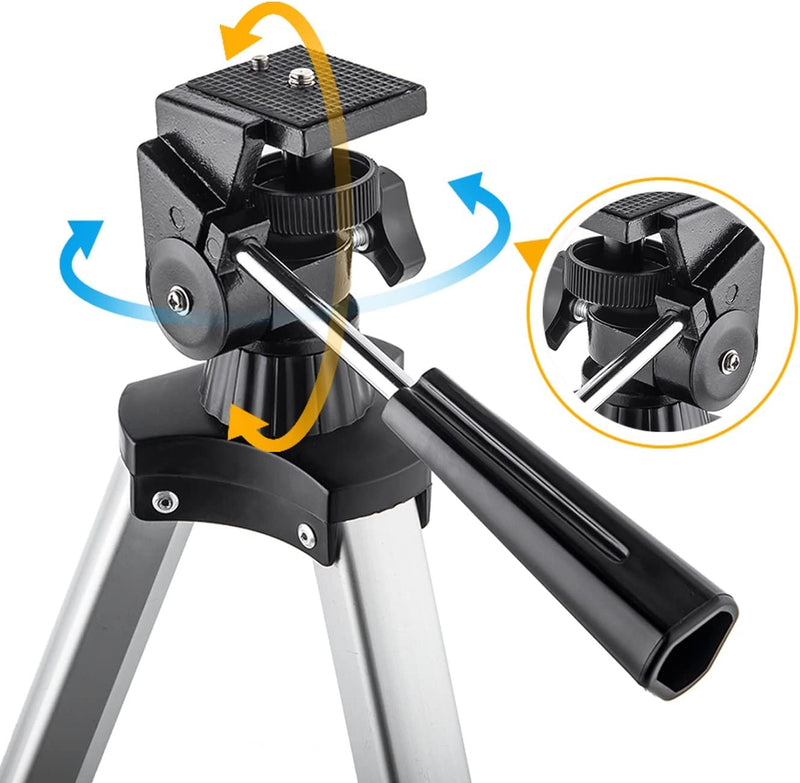Telescopio, Apertura 70 Mm, 400 AZ, Rifrazione Astronomica per Bambini E Principianti Telescopio Da Viaggio Adulto D-70400
