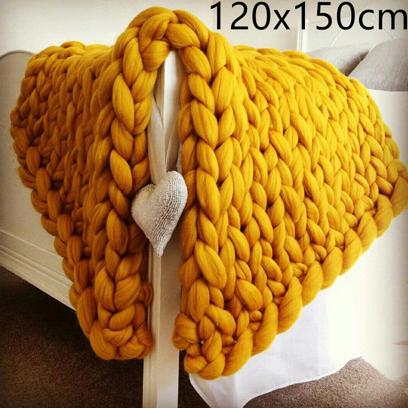 Acrylic Woven Super Thick Wool Blanket