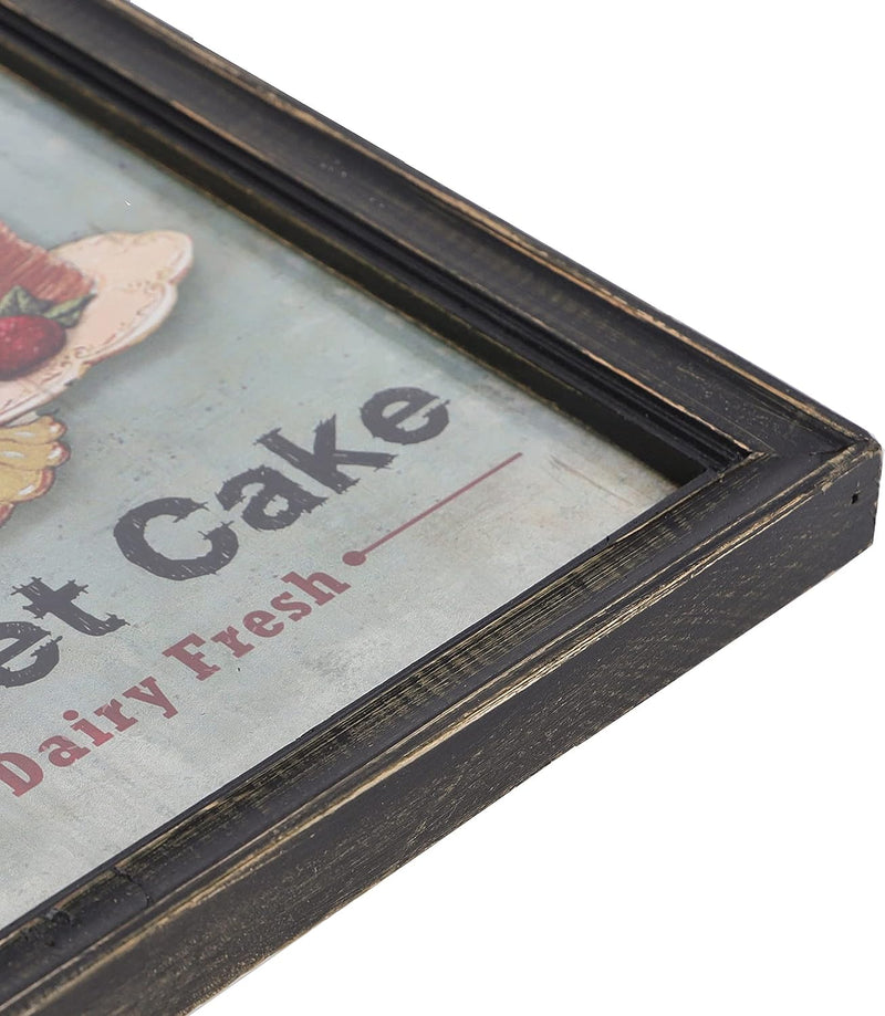 Quadro Decorativo Shabby Chic Velvet Cake 25X33 Cm