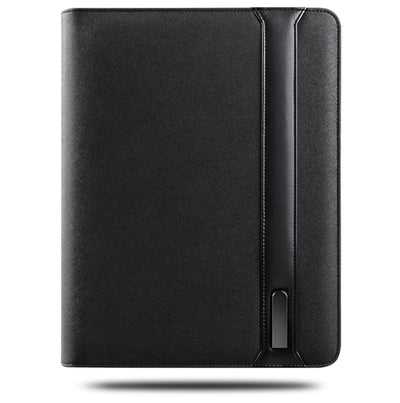 Multifunctional Rechargeable Folder Travel Notebook Composition Book Business Manager Bag File Folder with Wireless Power Charger Mobile Bag Holder