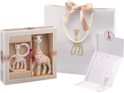 000001 Set Regalo Sophie La Giraffa, Anello Dentizione Con Borsa Regalo E Biglietto Inclusoy, Multicolore